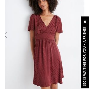Madewell Fit-and-Flare Jacquard Dress